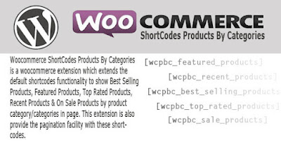 CodeCanyon - Woocommerce ShortCodes Products By Categories v1.1