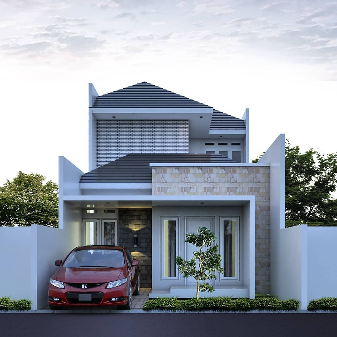 10 Model Rumah Minimalis 2 Lantai Sederhana Di Lahan Sempit Terbaru 2021 NDekorRumah