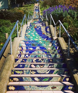 16th Ave Tiled Steps Project - 163 separate mosaic panels