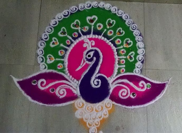 Free Hand Rangoli Designs