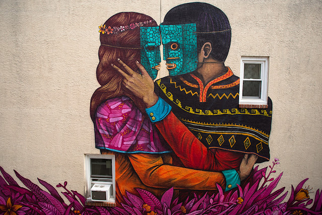 After Zaragoza in Spain, Saner is now back in North America where he was invited by the Mural Arts program to create a new mural in Philadelphia.