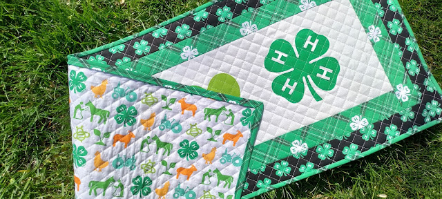 4-H quilted table runner