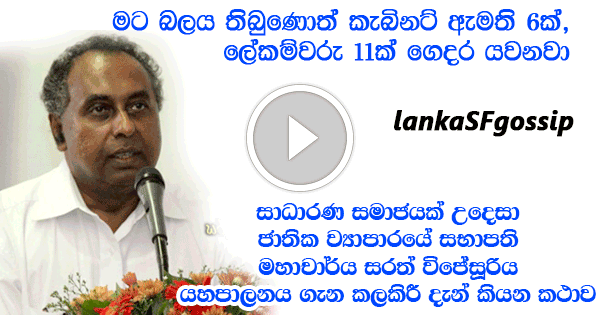 6 Ministers, 11 Secretaries sacked if I had power - Prof. Sarath Wijesooriya