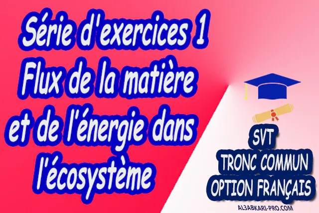 Flux de la matière et de l’énergie dans l’écosystème Sciences de la Vie et de la Terre svt biof Tronc commun biof Tronc commun sciences Tronc commun biof option française  Devoir de Semestre 1  Devoirs de 2ème Semestre  maroc  Exercices corrigés  Cours  résumés  devoirs corrigés  exercice corrigé Fiches pédagogiques Fiche pédagogique prof de soutien scolaire a domicile  cours gratuit  cours gratuit en ligne  cours particuliers  cours à domicile  soutien scolaire à domicile  les cours particuliers  cours de soutien  des cours de soutien  les cours de soutien  professeur de soutien scolaire  cours online  des cours de soutien scolaire  soutien pédagogique