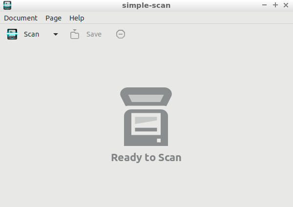 Simple-scan main window