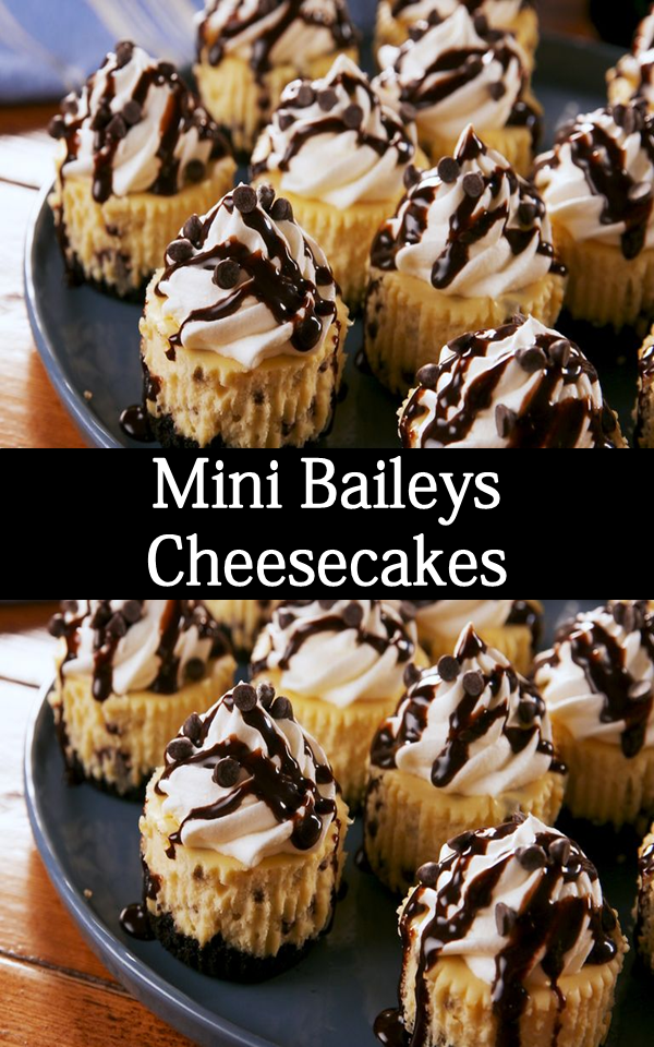Mini Baileys Cheesecakes