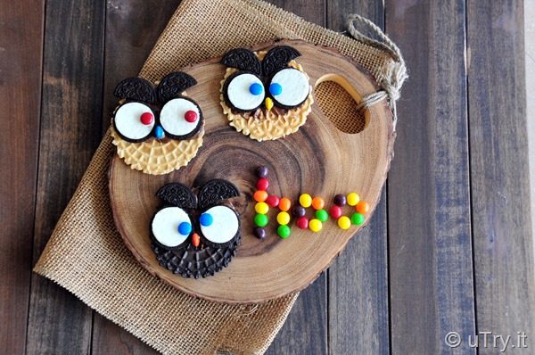 How to DIY Halloween Treats -  Oreo Owls  http://uTry.it
