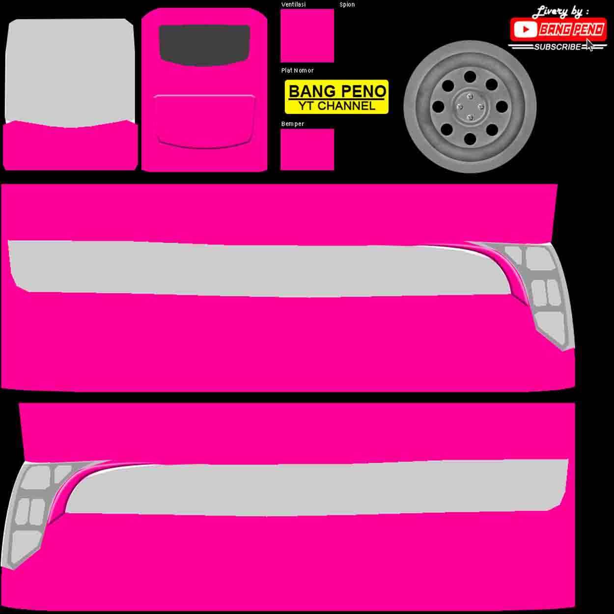 template bussid polos png
