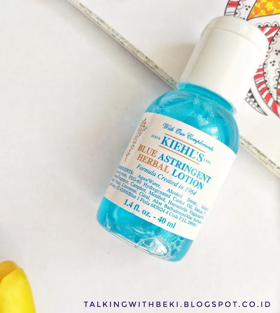 Review Khiel's Blue Astringent Herbal Lotion