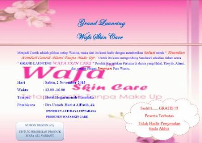 Wafa Skin Care Grand Launching 