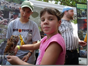 Ashleigh with the Creek owl