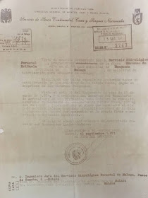 Autorización del Servicio de Pesca Continental, Caza y Parques Nacionales del descaste de conejos en las Morenas, 13/09/1971.