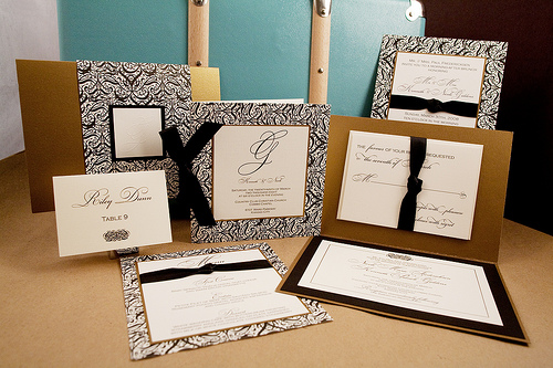 Black Wedding Invitations