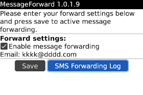 MessageForward v1.5.1 for BlackBerry