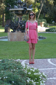 pink dress, pink outfit