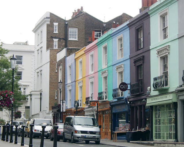 Pastel colors, Portobello Road, Notting Hill, London