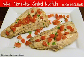 Italian Marinated Grilled Redfish on the Half Shell | Ms. enPlace
