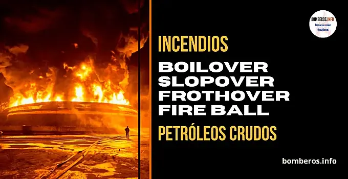 Rebosamiento por ebullición en tanques de petróleo crudo, boilover, slopover y bola de fuego