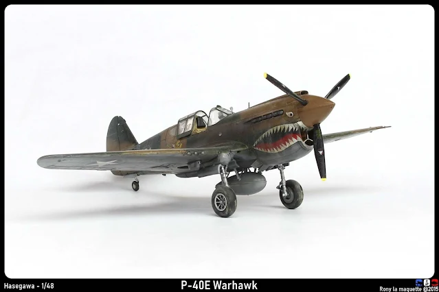 Maquette du P-40E Warhawk d'Hasegawa au 1/48.