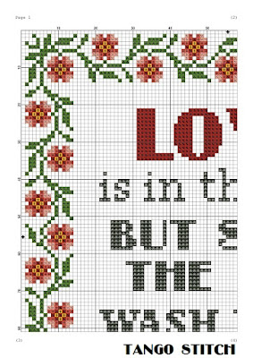 Love is in the air Funny romantic cross stitch pattern