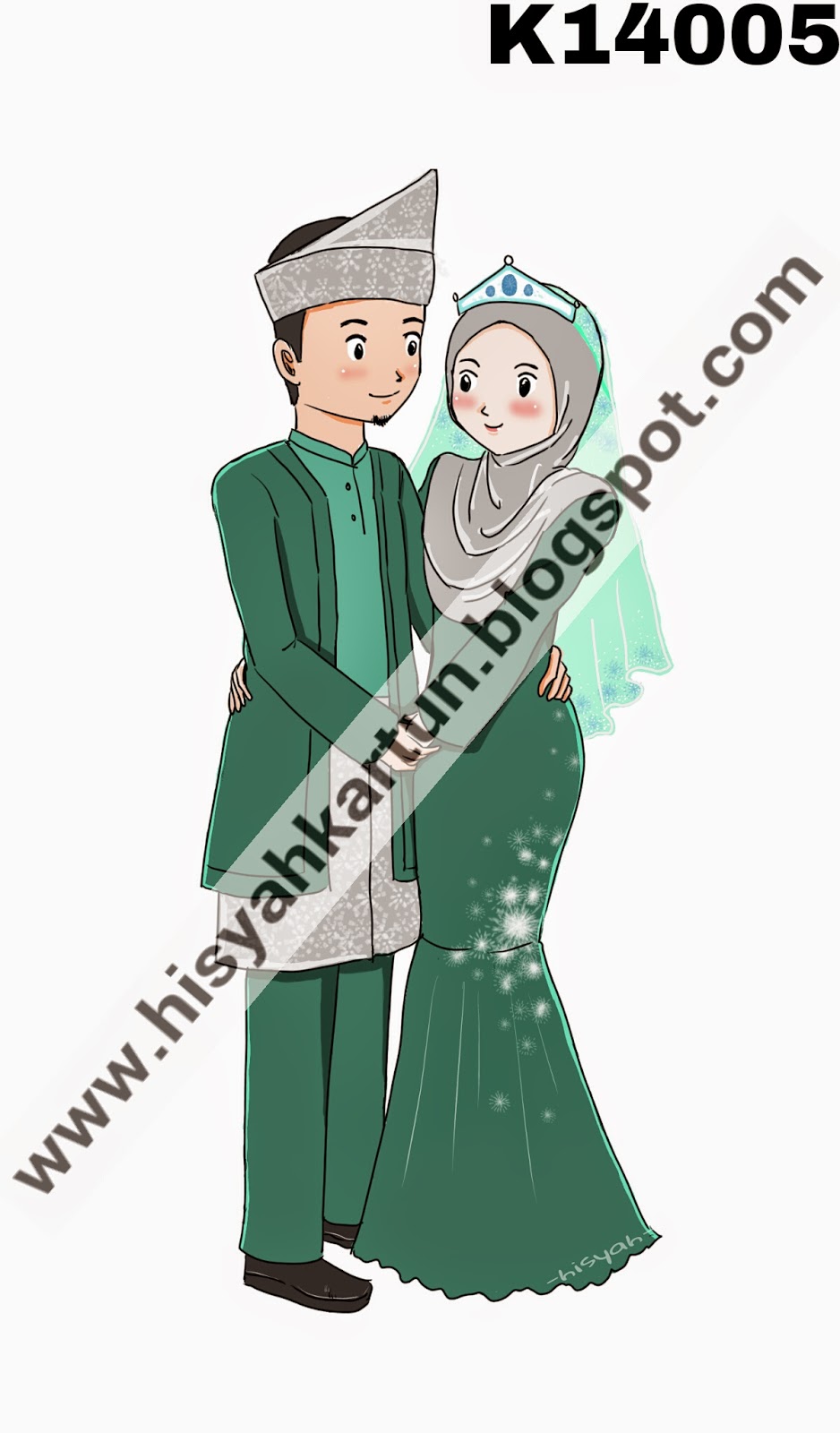 Gambar Gambar Muslimah Kartun Hijau Di Rebanas Rebanas