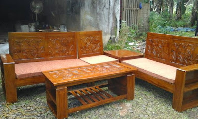 Model kursi kayu minimalis ruang tamu