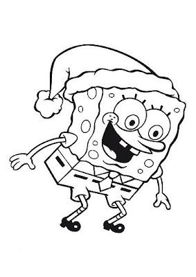 Spongebob Coloring Pages, Christmas Coloring Pages, Santa Claus Cloloring pages, 
