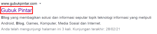 Meta Tag Title Blog di Halaman Pencarian