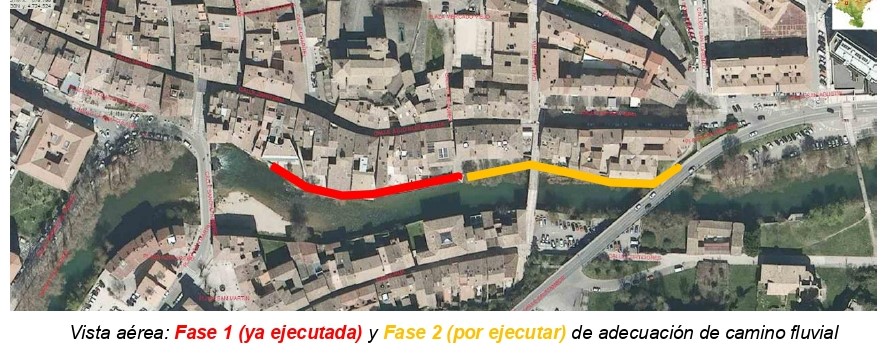 Comienzan las obras de la segunda fase del paseo fluvial del Ega