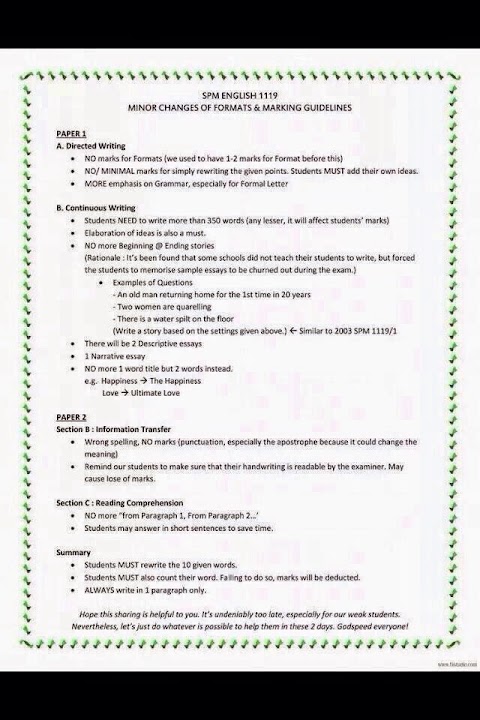 Spm English 1119 Certificate / KOH WRITE MODULE BETTER A GUIDE TO SPM ENGLISH 1119/2 ... - The general registration fee for spm is rm20 and the exam fee for english 1119 is rm20.50.