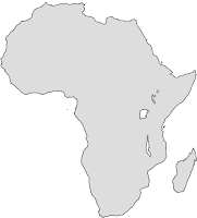 Another blank Africa map to print