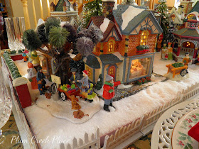 Christmas Village Tablescape