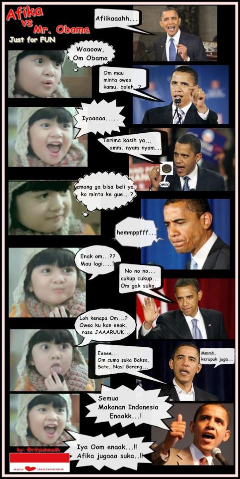 Komik Afika VS OBAMA