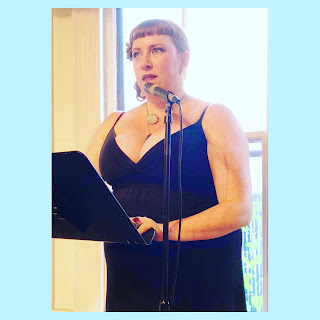 Bridget Eileen reading her poems at the Boston Poetry Marathon 2018