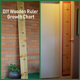 DIY Wooden Ruler Growth Chart