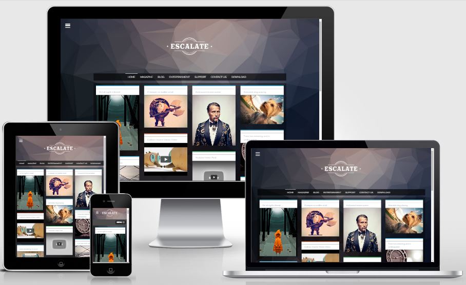 Escalate Responsive Blogger Template - Template chia sẻ hình ảnh đẹp