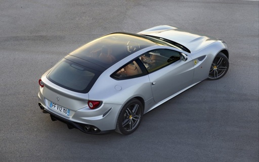 2013 Ferrari FF rear three quarter aerial