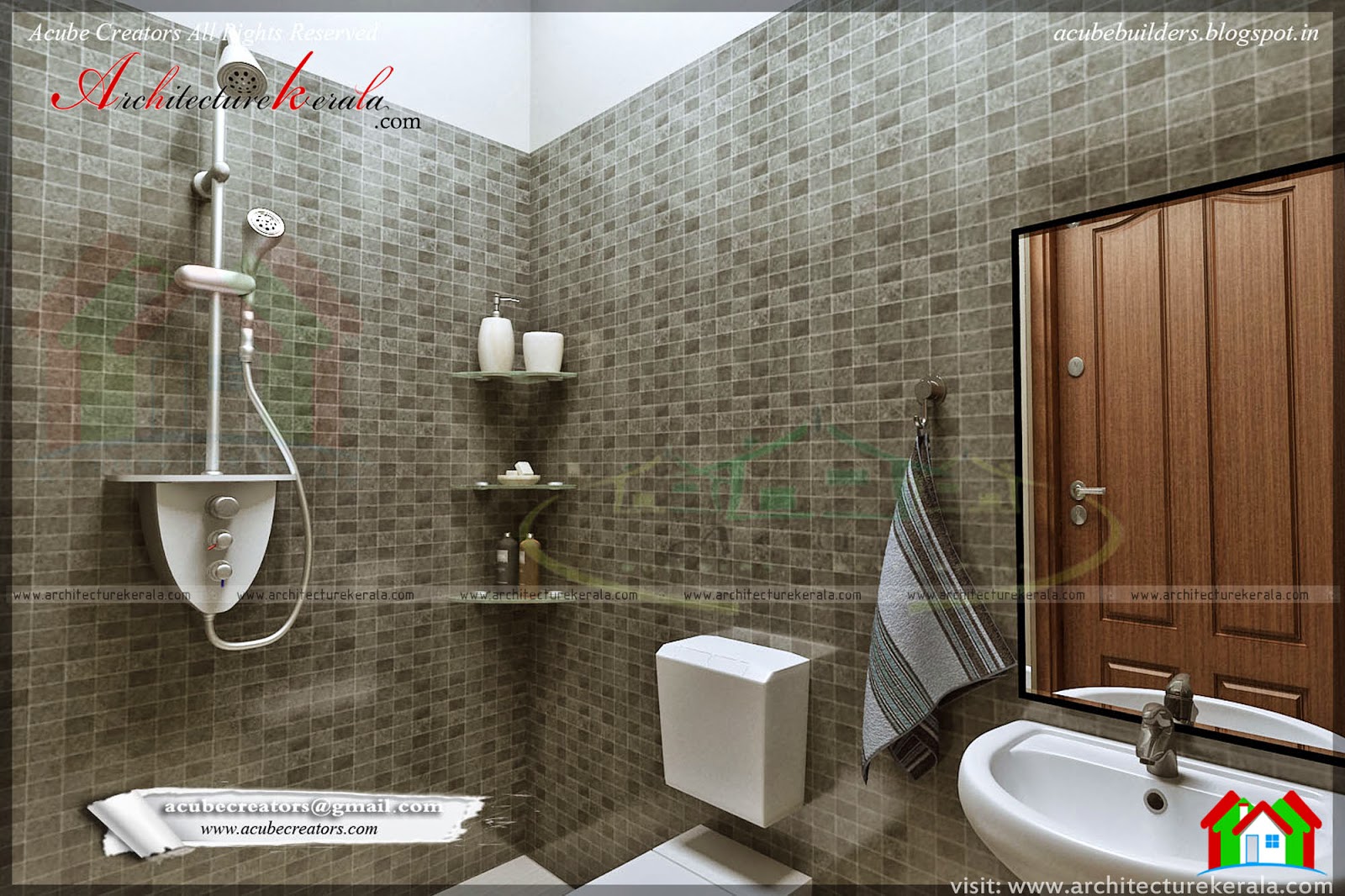  BATHROOM  INTERIOR DESIGN ARCHITECTURE KERALA 