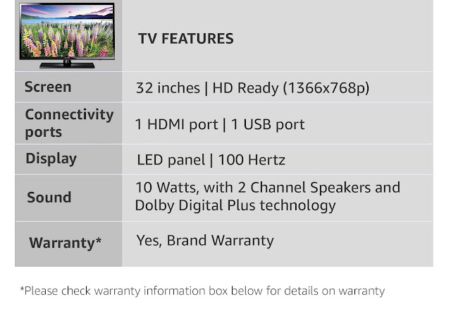 Samsung 80 cm (32 Inches) HD Ready LED TV