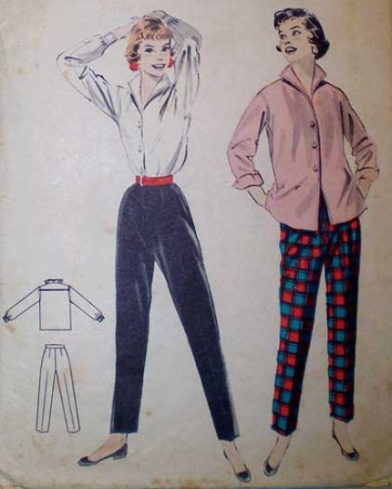 Digital sewing pattern Tyyni cigarette trousers