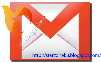 sending email at codeigniter using gmail account