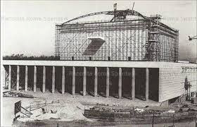 Quartiere Europa (Eur) a Roma, Italia. Palazzo dei Congressi. 1939-1954