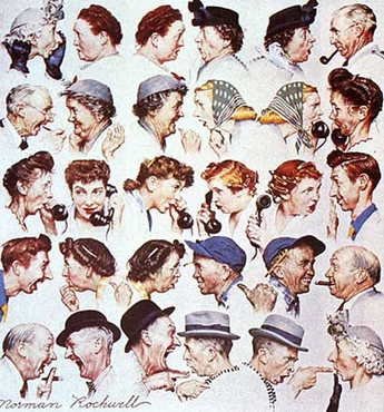 Norman Rockwell The Gossips 2