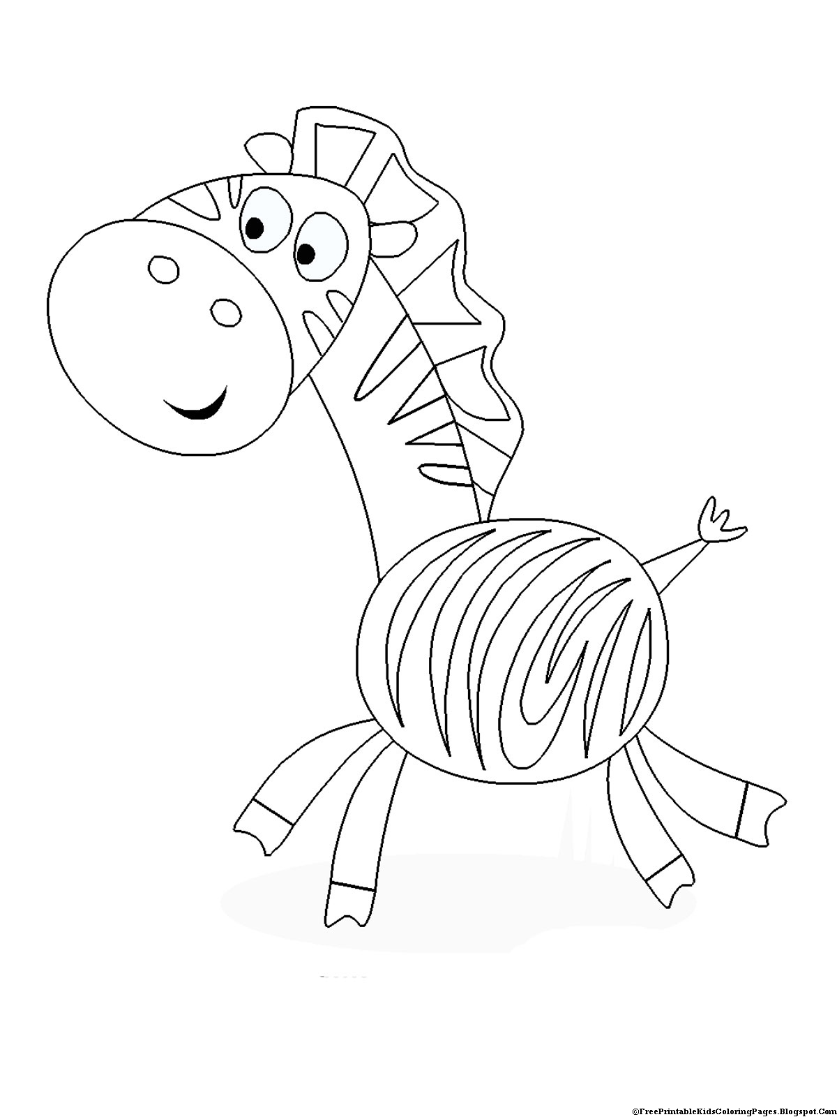 Download Zebra Coloring Pages - Free Printable Kids Coloring Pages