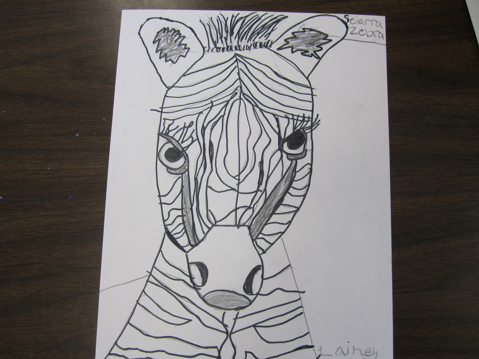 Think Create Art: Zebras- 3rd Grade