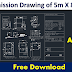 Submission Drawing of 5m X 8m using AutoCAD