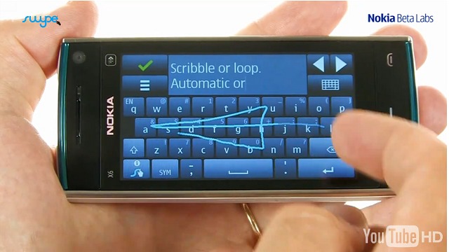 Swype releases a new beta version for symbian^3 devices