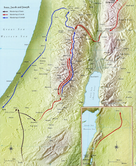  Routes of Issac, Jacob and Joseph