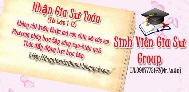 Gia sư toán tại Hà Nội