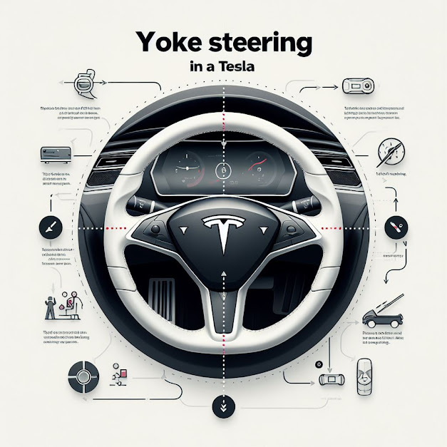 yoke steering  Tesla